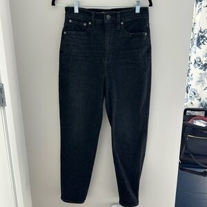 Madewell Mom Jean black size 26